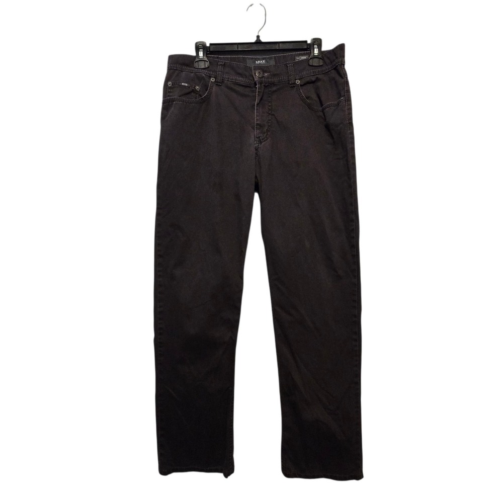 Brax Feel Good Pants Jeans Mens 33"w X 28.5" Cooper Fancy Regular Stretch Black